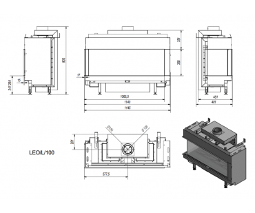 Фото - Топка Kratki Leo/L/100/NG (магистральный газ) - Печной центр Казань Фотография - Топка Kratki Leo/L/100/NG (магистральный газ) - купить в Казани в магазине Печной центр