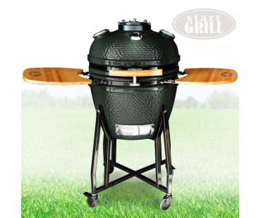 Фотография - Керамический гриль Start Grill-22 (57 см.) черный (с окошком) - купить в Казани в магазине Печной центр