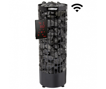 Фото - Набор Harvia Cilindro PC70XE Black Steel + CX001WiFi - Печной центр Казань Фотография - Набор Harvia Cilindro PC70XE Black Steel + CX001WiFi - купить в Казани в магазине Печной центр