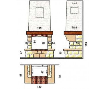 Фотография - Каминная облицовка Chazelles Rochette - купить в Казани в магазине Печной центр
