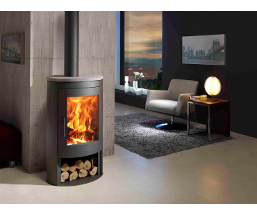 Фотография - Печь-камин Panadero OVAL 1 STONE EcoDesign - купить в Казани в магазине Печной центр