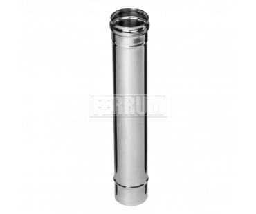 Фотография - Дымоход 0,5м Ferrum (430/0,5 мм) Ф80 - купить в Казани в магазине Печной центр