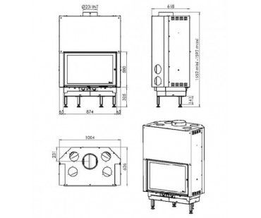 Фотография - Каминная топка Chazelles D1000 - купить в Казани в магазине Печной центр