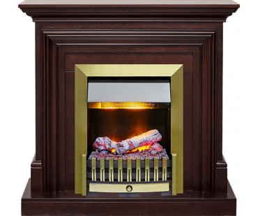 Фото - Каминокомплект Bradford - Темный дуб с очагом Danville Antique Brass FB2 Dimplex - Печной центр Казань Фотография - Каминокомплект Bradford - Темный дуб с очагом Danville Antique Brass FB2 Dimplex - купить в Казани в магазине Печной центр
